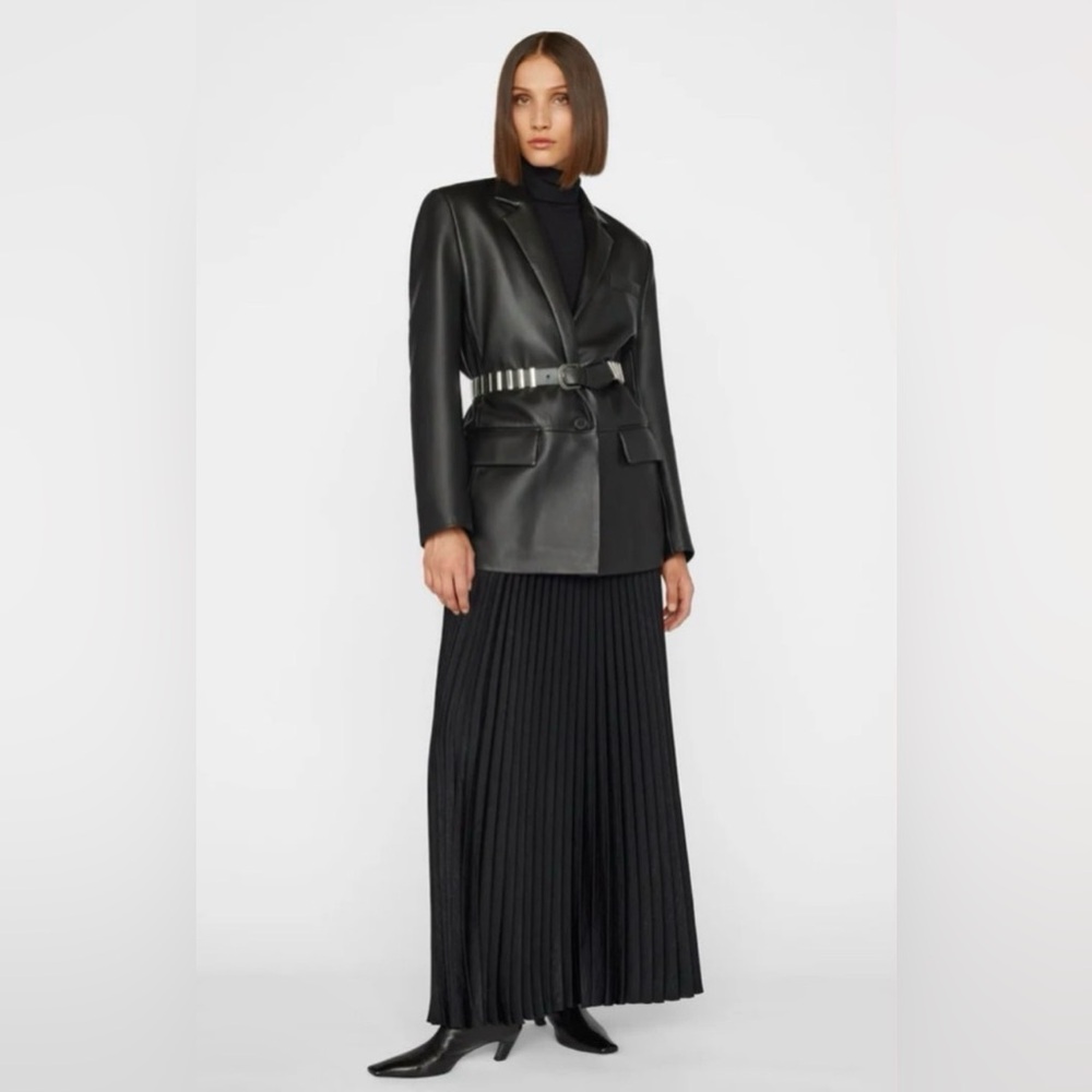 FRAME PLEATED MAXI SKIRT